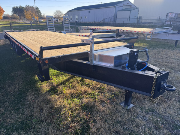 Black 2026 Canada Trailers 102 x 30ft Flatbed 3 - 7,000lb Axles at Belore Trailer Sales