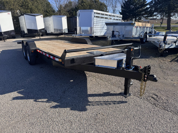 Black 2026 Canada Trailers 80" x 20ft Full Deck Tilt 5 Ton at Belore Trailer Sales