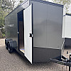 Charcoal 2026 United 7 x 16 x 7ft Tall Enclosed 2 - 3500lb Axles at Belore Trailer Sales