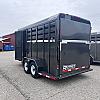 Gray 2026 CornPro 2 Horse Stock Combo 2 - 5,000lb Axles at Belore Trailer Sales