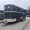 Gray 2026 CornPro 2 Horse Stock Combo 2 - 5,000lb Axles at Belore Trailer Sales