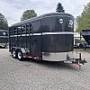 Gray 2026 CornPro 2 Horse Stock Combo 2 - 5,000lb Axles at Belore Trailer Sales