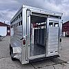 Silver 2027 AgHAUL 7 x 16 x 7ft Tall Aluminum 2 - 5200lb Axles at Belore Trailer Sales