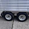 Silver 2027 AgHAUL 7 x 16 x 7ft Tall Aluminum 2 - 5200lb Axles at Belore Trailer Sales
