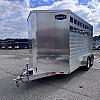 Silver 2027 AgHAUL 7 x 16 x 7ft Tall Aluminum 2 - 5200lb Axles at Belore Trailer Sales