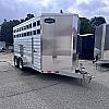Silver 2027 AgHAUL 7 x 16 x 7ft Tall Aluminum 2 - 5200lb Axles at Belore Trailer Sales