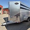 Silver 2027 AgHAUL 2 Horse Stock Combo Slant 2 - 5200lb Axles at Belore Trailer Sales