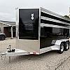 Black 2027 AgHAUL 3 Horse Stock Combo 2 - 5200lb Axles at Belore Trailer Sales – Image 2