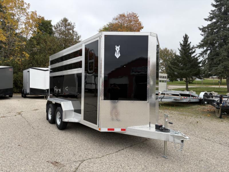 Black 2027 AgHAUL 3 Horse Stock Combo 2 - 5200lb Axles at Belore Trailer Sales